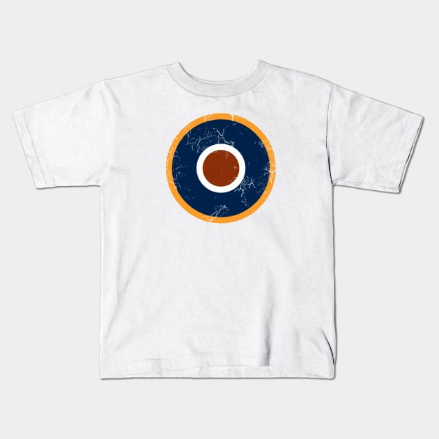 RAF Warbird Type C1 Roundel Kids T-Shirt by Wykd_Life